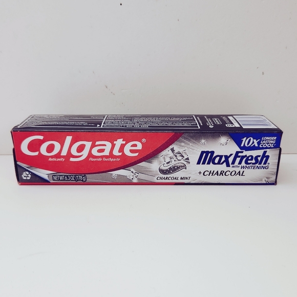 🍭7/$15 Colgate Max Fresh Whitening Toothpaste Charcoal Mint - Picture 3 of 11